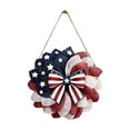 thumbnail image 2 of YuanGuangQ Patriotic Wreaths for Front Door, 4th of July Red White and Blue Wreath for Independence Day Memorial Day Wreath Indoor Outdoor Decor , Memorial Day & Veterans, 2 of 9