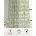 thumbnail image 6 of Sage Green Sheer Curtains 84 Inch Length 2 Panels Set for Living Room/Bedroom, Modern Abstract Art Farmhouse Kitchen Curtains with Grommet Semi-Sheer Curtains Drapes Voile Window Treatments 42"x84"x2, 6 of 7