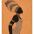 thumbnail image 3 of African Woman Queen Size Duvet Cover Set, Indigenous People of Africa Theme Local Woman in Traditional Turban and Dress, Decorative 3 Piece Bedding Set with 2 Pillow Shams, Multicolor, by Ambesonne, 3 of 3