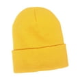 thumbnail image 3 of Sombrero de Punto de Invierno Gorro de Punto Cómodo Unisex Hombres Mujeres Amarillo, 3 of 7