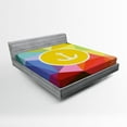 thumbnail image 1 of Ambesonne Colorful Fitted Sheet, Holiday Sailor Summer, Full Size, Multicolor, 1 of 2