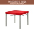 thumbnail image 2 of 2Pack Picnic Table Cloth, 34"x34" Square Elastic Fitted Tablecloths, Red, 2 of 6