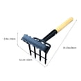thumbnail image 2 of Weeding Tool Garden Cultivator Garden Rake for Leaves Small Rake with Handle Gardening Cultivator Rakes Garden Hand Rake, 2 of 6