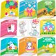 thumbnail image 1 of Libros para colorear 90shine Easter, 54 unidades, para niños, con 72 imágenes, 1 of 7