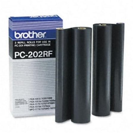 Brother  Black Refill Rolls for PC-201 - Packs of 2