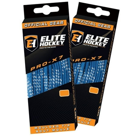 Elite Hockey Pro X7 Wide Cotton Hockey Skate Laces -- SET of 2
