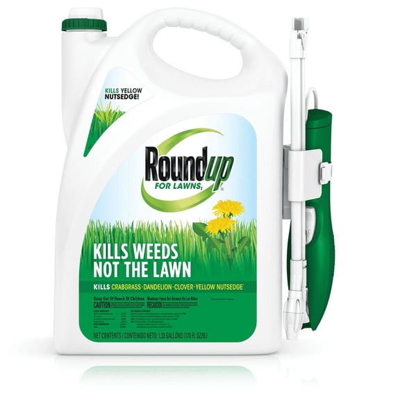 Roundup For Lawns 1 (Northern) Extended Wand, Weed Killer, 1.33 gal., Kills The Root