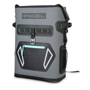 ENGEL 25 Qt Insulated Backpack Cooler BP25 - 24 Cans, Dark Gray/Orange