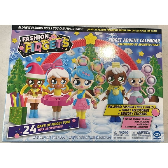 Fashion Fidgets Christmas Advent Calendar 24 Days with Dolls Accessories New Box