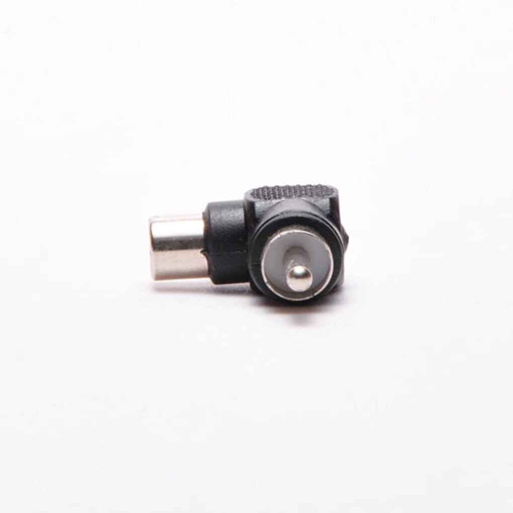 2-Pack RCA Right Angle Adapters - Male To Female 90-Degree Elbow Connectors, Gold Plated, For Audio/Video