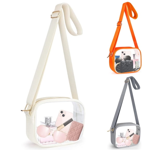 ibiyuan Clear Crossbody Bag Clear Bag for Stadium Events Clear Purse Stadium Bag Satchel Handbags for Sports Events Concerts Festivals