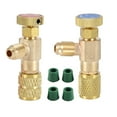 thumbnail image 1 of Soupape de Sécurité Liquide NIMOA - Accessoire de Climatisation R410A R22 Réfrigérant 1/4 "Adaptateur de Sécurité, 2pcs, 1 of 8
