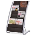 thumbnail image 2 of Alba, ABADDEXPO8, 6-Pocket Vertical Literature Display Stand, 1 Each, Silver,Black, 2 of 2