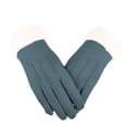 thumbnail image 2 of Fesfesfes Womens Gloves Screen Touchable Gloves Lady Winter Suede Gloves Warm Windproof Thick Gloves Full Finger Mittens For Outdoor Tops on, 2 of 4