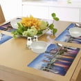 thumbnail image 4 of Ambesonne City Place Mats Set of 4, Hillsborough River USA, Standard Size, Multicolor, 4 of 6