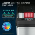 thumbnail image 6 of iTouchless Glide 13 gal Stainless Steel Sensor Kitchen Garbage Can with Wheels & Odor Control, 6 of 7