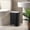 Black, variant on Bingirl Bathroom Trash Can, 3.2 Gallon Stainless Steel Garbage Can with Lid, Rectangular Small Step Waste Bin with Foot Pedal & Removable Inner Bucket for Kitchen Bedroom Restroom (Matte Black)