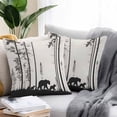 thumbnail image 2 of Abstract Outdoor Pillow Covers Pack of 2 Animal Bear Family Forest Trees Silhouette Waterproof Throw Pillow Covers Decorative Cushion Cases for Patio Garden Tent Balcony Couch 20x20 inch, 2 of 8