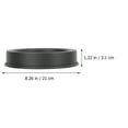 thumbnail image 2 of Iron Candle Table Candle Base Iron Storage Tray Wedding Decoration Tray (Black), 2 of 8
