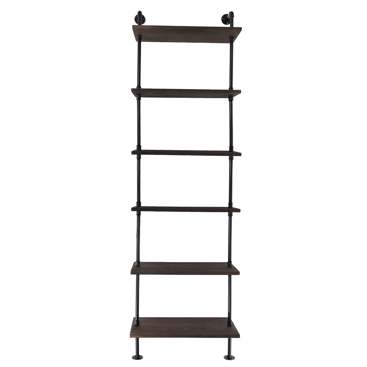 Details about   Industrial Ladder Shelf 4/5-Tier Bookshelf Storage Rack Shelves Classic Black 