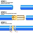 CYG&CL Garden Hose Repair Kit 4 Pieces 3/4 Inch Brass Water Hose