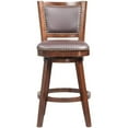 thumbnail image 3 of Home Square Broadmoor 29" Faux Leather Swivel Bar Stool in Cappuccino - Set of 3, 3 of 4