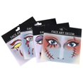 thumbnail image 1 of 4 Uds pegatinas de cara de miedo pegatinas de ojos fiesta de disfraces de Halloween S, 1 of 5