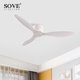 thumbnail image 2 of SOVE, ventiladores de techo modernos de 30W con Motor CC de piso bajo en blanco y negro con Control remoto, ventilador de techo Simple sin luz, ventilador doméstico de 220V Tan Jianjun unisex, 2 of 2