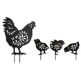 thumbnail image 1 of 4 Pieces Chicken Sculpture Lifelike Figurines for Pathway Courtyard Backyard, 1 of 10