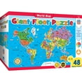 thumbnail image 2 of MasterPieces Explorer - World Map 48 Piece Floor Jigsaw Puzzle for Kids, 2 of 4