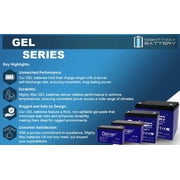 12V 35AH GEL Battery Replaces Goal Zero Yeti 400 Solar Generator
