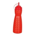 thumbnail image 5 of Ketchup Bottle 19oz Refillable Sauce Container for Restaurant Picnic Ketchup Single Hole Red, 5 of 8