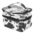 thumbnail image 1 of Travel Cosmetic Bag, Waterproof Makeup Bag Convenient Handle Easy Clean  For Travel For Home, 1 of 8