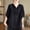 A1_Black, variant on Vintage&nbsp;Embroidered Linen Shirt Loose Half Sleeve Casual T-Shirts Retro Plus Size Elbow Length Sleeve Peasant Blouses Casual Loose Tunic Tops Oversized Summer Boho Beach Blouse Black Xxl