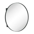 thumbnail image 5 of TEHOME Myriel Surface Mount Framed Round Medicine Cabinet with Mirror 24" x 24" - Black, 5 of 8