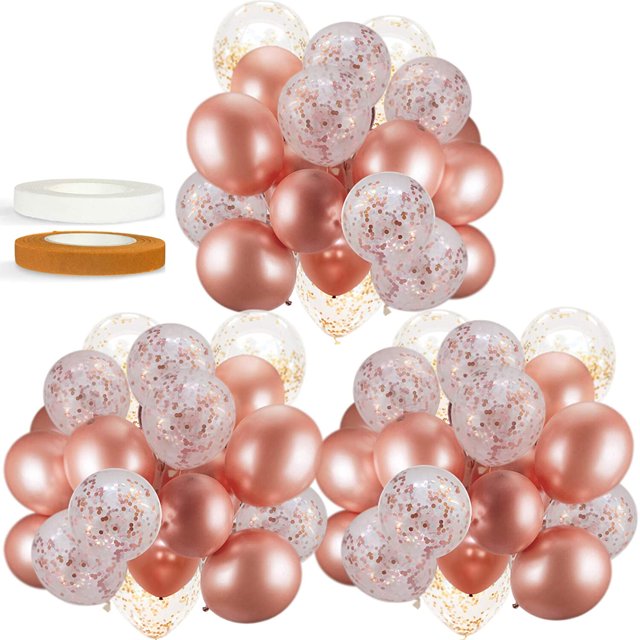 60 globos decorativos de oro rosa. Ormromra HMHZ475-2