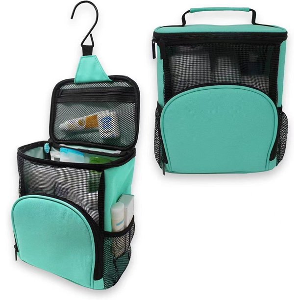 Bolsa de cosméticos de malla impermeable, bolsa de lavado portátil de gran capacidad para mujeres, bolsa de almacenamiento de viaje para artículos de primera necesidad para hombres