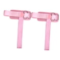 thumbnail image 2 of Quzzie 2 Pieces Weight Lifting Straps Wrist Wraps Powerlifting Support Brace Comfortable Padded Bands with Double D Rings Durable Polyester Suitable for Gym Strength Training Exercise Pink, 2 of 8