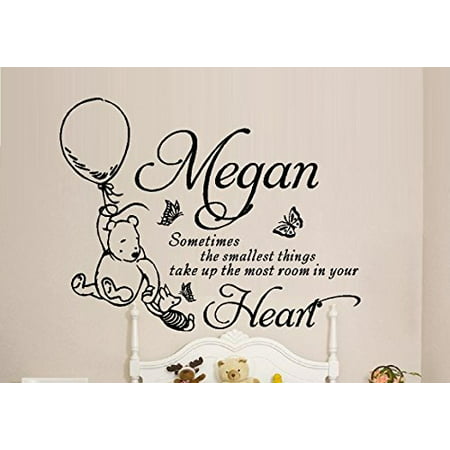 Decal ~ Sometimes the smallest things take up the most room in your heart #7 (Custom Name) Wall Decal (20
