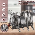 thumbnail image 6 of Mastertop Adjustable Pot Rack Organizer for Cabinet,8 Tiers Pots and Pans Organizer for Kitchen Organization & Storage, 6 of 7
