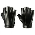thumbnail image 2 of Guantes de medio dedo de cuero PU para hombres y mujeres, para fitness, pesca al aire libre, guantes tácticos para montar al aire libre, 2 of 6