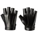 thumbnail image 2 of Guantes de medio dedo de cuero PU para hombres y mujeres, para fitness, pesca al aire libre, guantes tácticos para montar al aire libre, 2 of 6