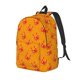 thumbnail image 1 of Disketp Red Crab print Canvas Backpack Lightweight Travel Daypack Student Rucksack Laptop Backpack-Small, 1 of 5