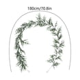thumbnail image 3 of Gleefy Christmas Rattan Garland, 5.9 ft Artificial Leaves Swag for Staircase Railing, Fireplace, Indoor Christmas Display, 3 of 6