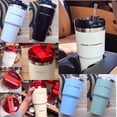 thumbnail image 3 of Thermos Taza De Vaso De Acero Inoxidable 591ML Con Termo De Paja Café Stanley Starbucks, 3 of 4