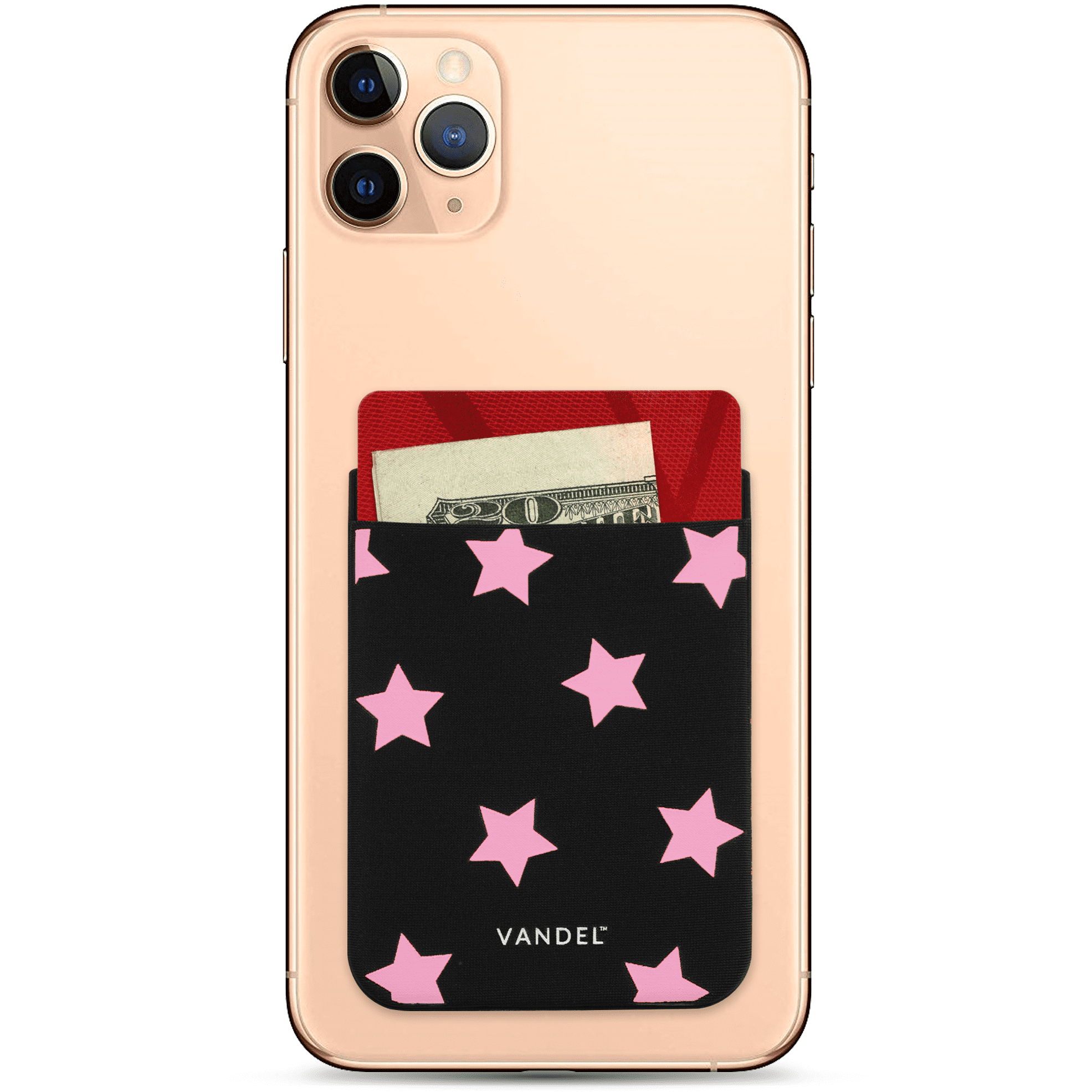 back of cell phone card holder