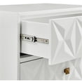 thumbnail image 5 of Riverbay Furniture Modern 5-Drawer Wood Geo Dresser Chest in White, 5 of 7