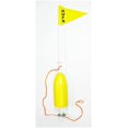 thumbnail image 1 of KUFA 48" 2 Section PVC Flag Pole with 6"x14" Yellow Floats, 1 of 1