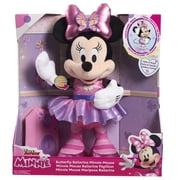 Disney Junior Minnie Mouse Sing and Dance Butterfly Ballerina Lights and Sounds Plush, Sings "Just Like a Butterfly" Baby and Toddler Toys
