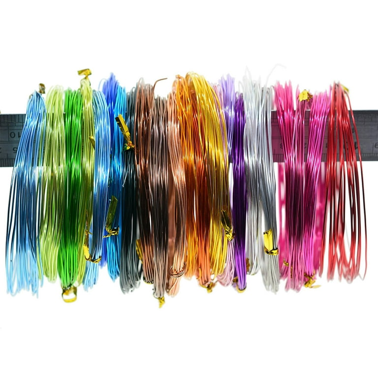 50 Meters Of 1mm Mixed Color Aluminum Wire, 18 Gauge, 10 Rolls, 5 Meters  Per Roll, Craft and Beading Wire, Jewelry Making & Wire Wrapping